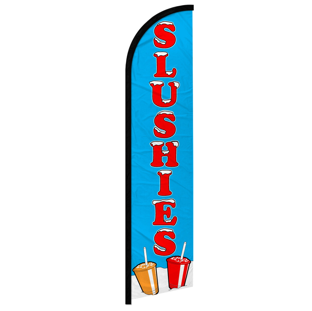 Slushies Full Curve Windless Swooper Flag Concessions Drinks