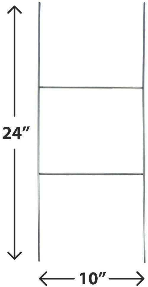 18×24 Durable Blank Yard Sign Kit (3,5,10, 50, or 100) with 24&Prime; Stakes