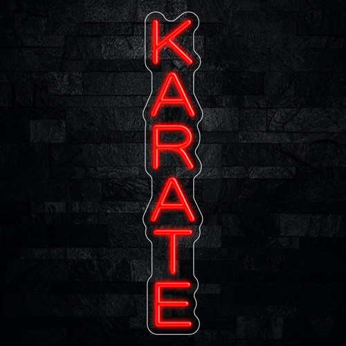 Karate LED Neon Sign 5&Prime;L x 27&Prime;H #32430