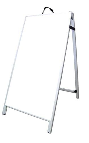 48&Prime; PVC Double Sided A-Frame Sidewalk Sign – Dry Erase