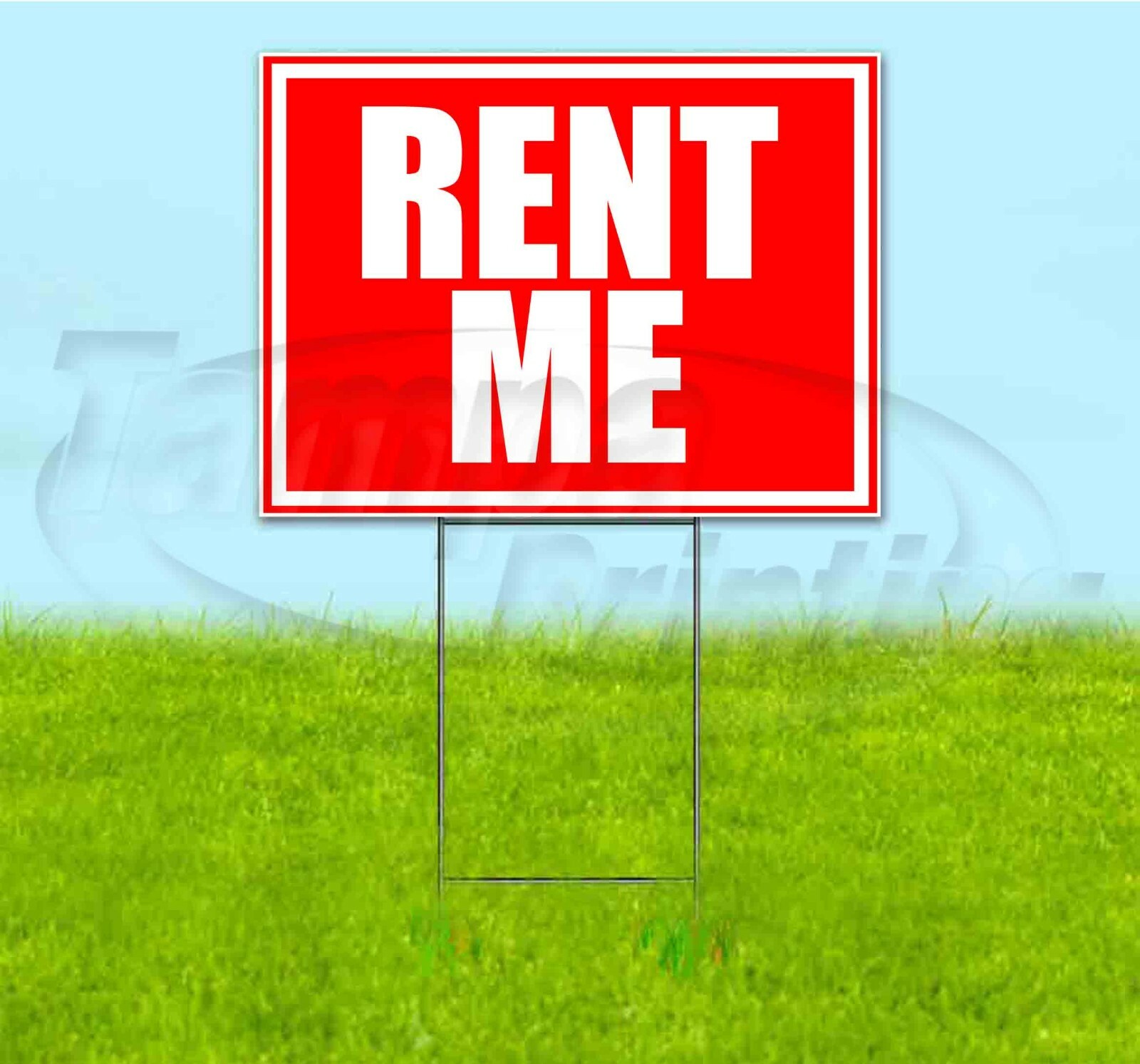 RENT ME 18×24 Yard Sign Corrugated Plastic Bandit Lawn Business USA LEASE
