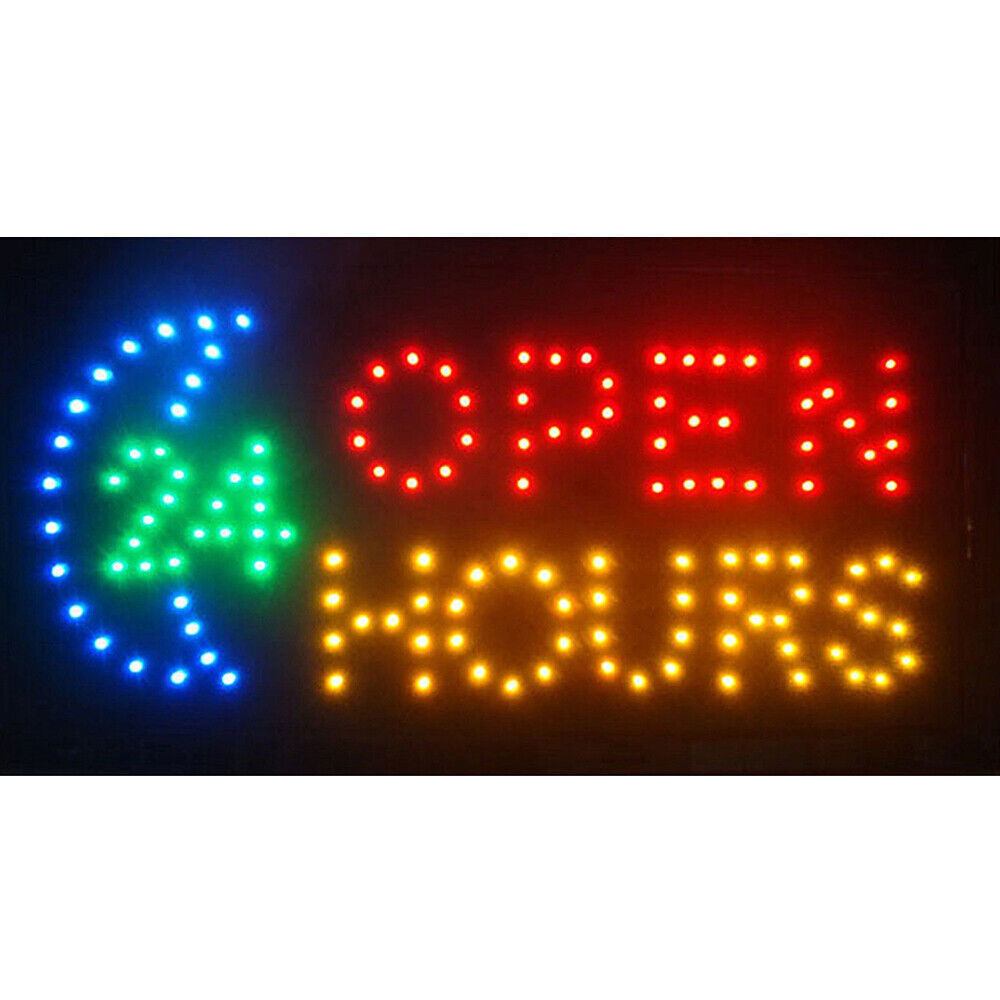 19&Prime; x 10&Prime; Ultra Bright LED Neon Light Animated Motion Business Sign with ON/OFF