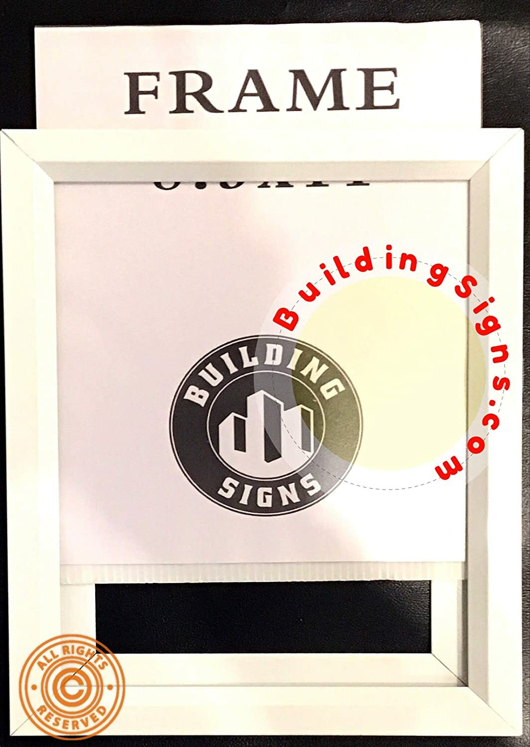 Inspection Frame 8.5×11 White (Heavy Duty – Aluminum)-REF24-1027