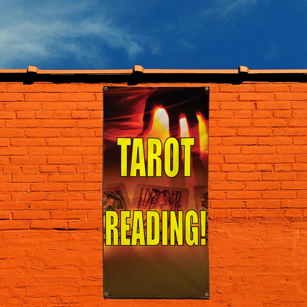 Vertical Vinyl Banner Multiple Sizes Tarot Reading Fantasy Outdoor