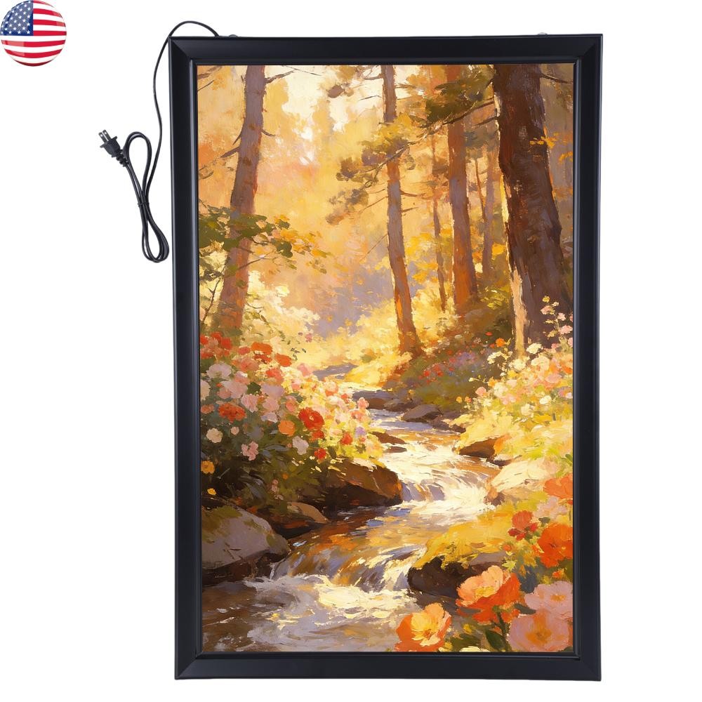 LED Backlit Poster Frame 23.6 X 5.4 Inch with Dimmer – Perfect for Home & Office