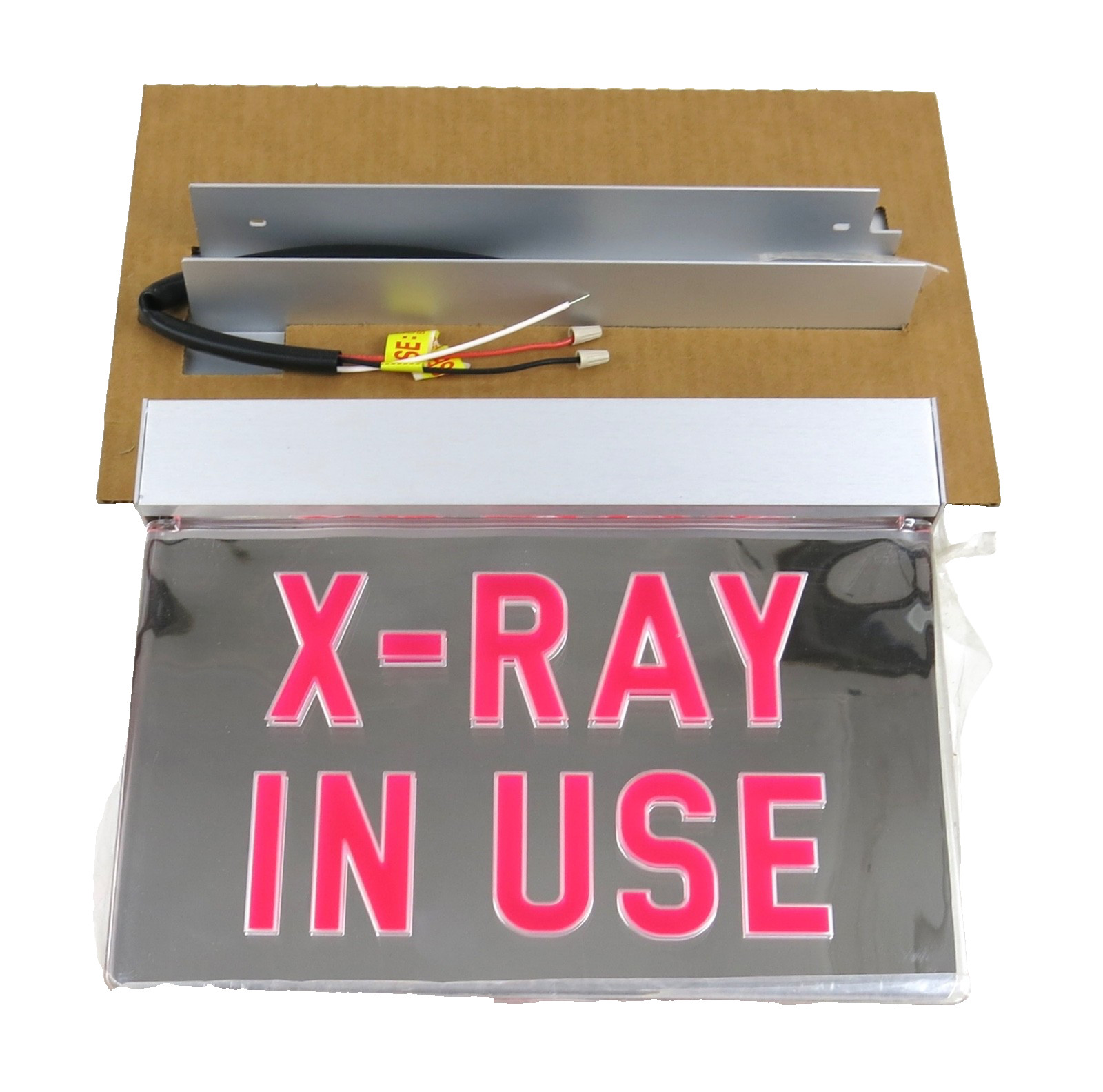 Lithonia X-Ray In Use Mirrored Ceiling Mount Sign LRP 1 RMR 120/277 PNL M X-RAY