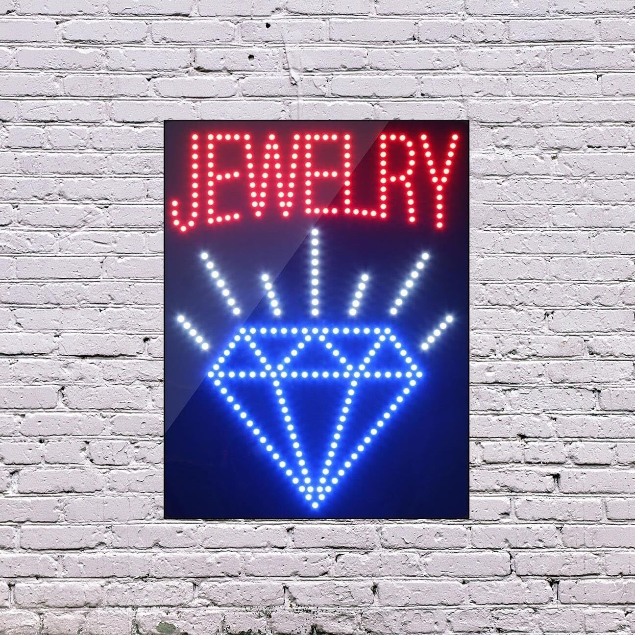 LED Jewelry Sign | Light Up Sign | 26&Prime;h x 20&Prime;w x 1&Prime;d