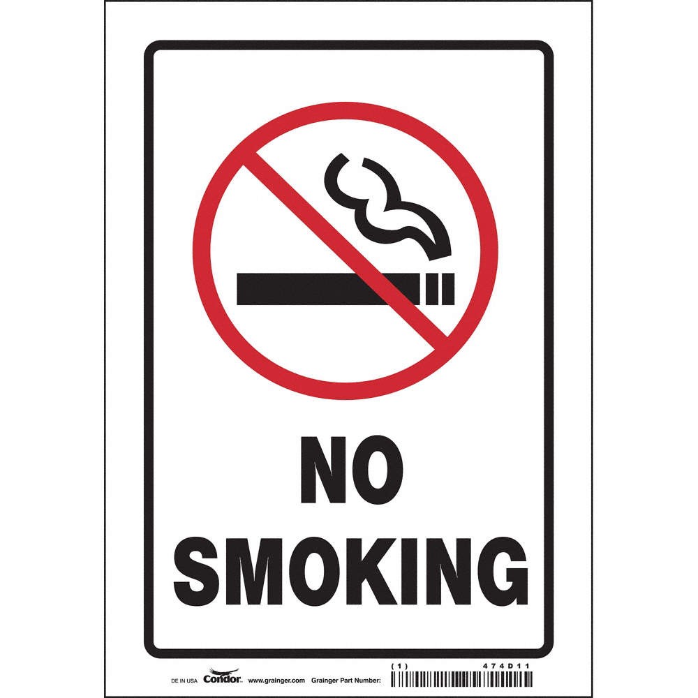 CONDOR 474D11 Safety Sign,10 inx7 in,Vinyl 474D11