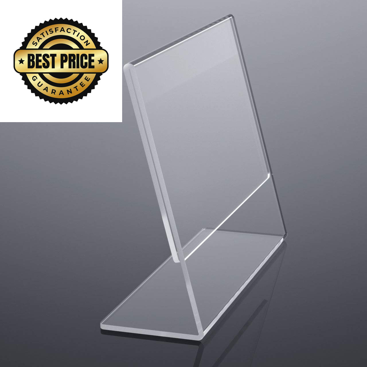 NIUBEE Acrylic Sign Holder 8.5×11 Inches 3 Pack Landscape, 8.5×11&Prime;, Clear