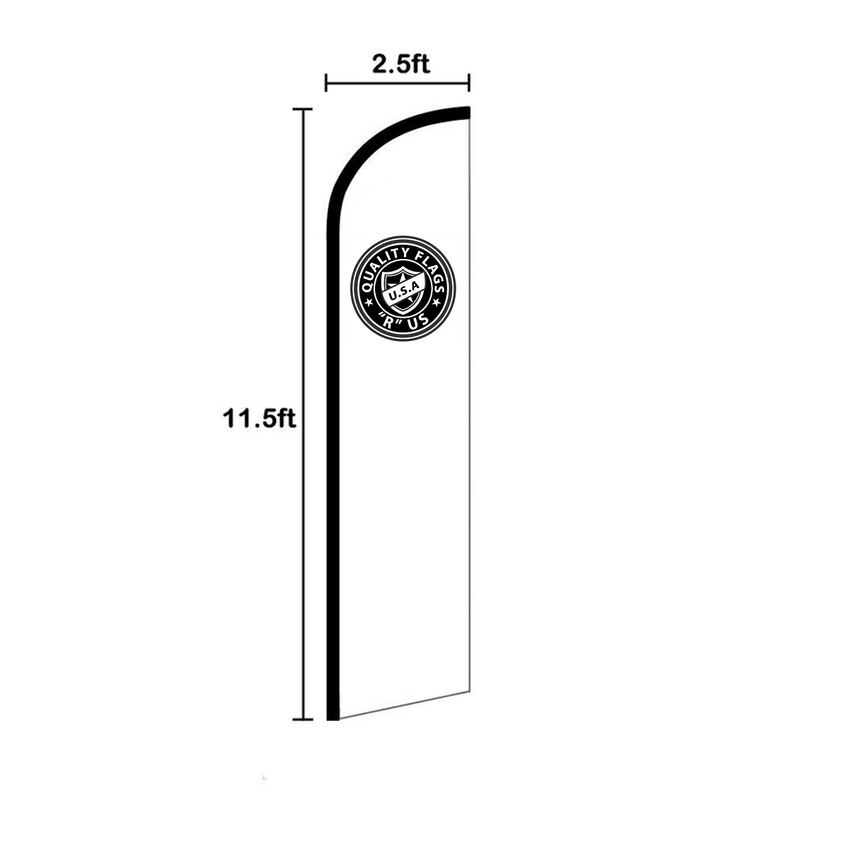 Yes We Are Open For Business Windless Banner Swooper Advertising Flag Kit Open