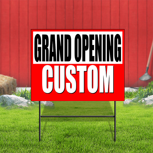 Grand Opening Custom Company Name Coroplast Sign Plastic Indoor Outdoor Yard Sig