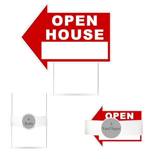 Large Huge Open House For Sale Yard Sale Arrows Yard Sign Double Sided With S…