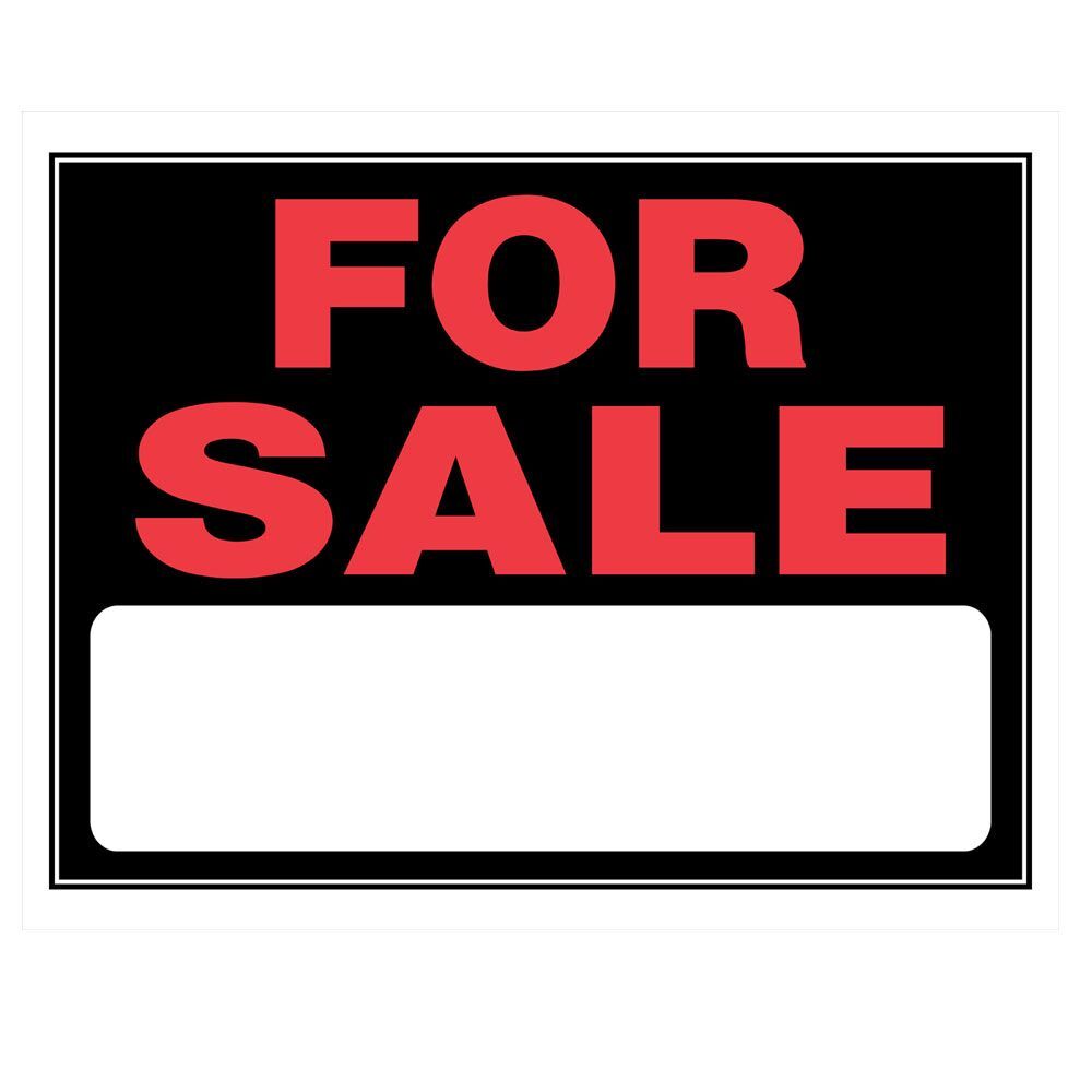 Hillman Black & Red For Sale Sign, 15 in. x 19 in.