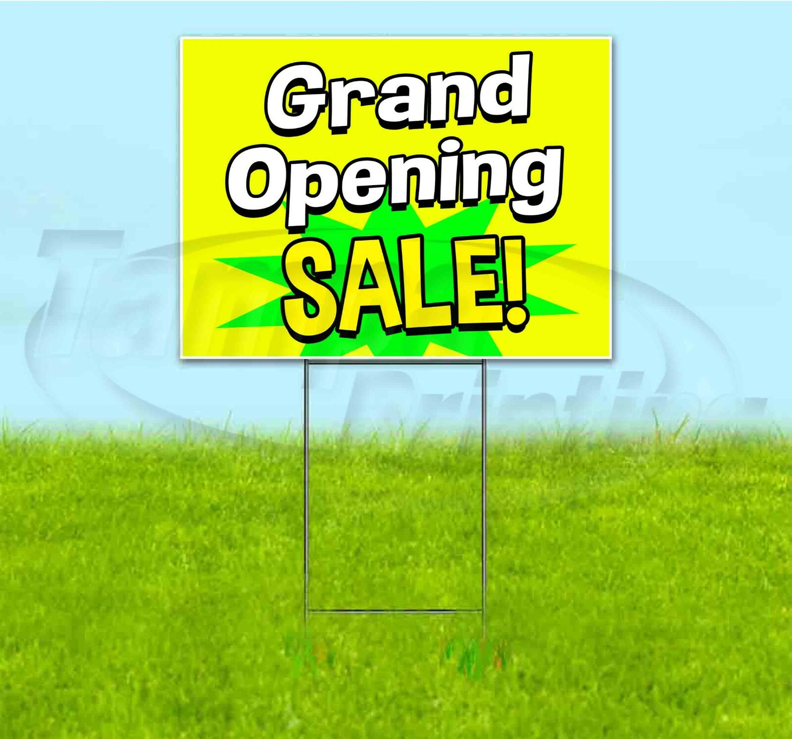 GRAND OPENING SALE 18×24 Yard Sign WITH STAKE Corrugated Bandit BUSINESS DEALS
