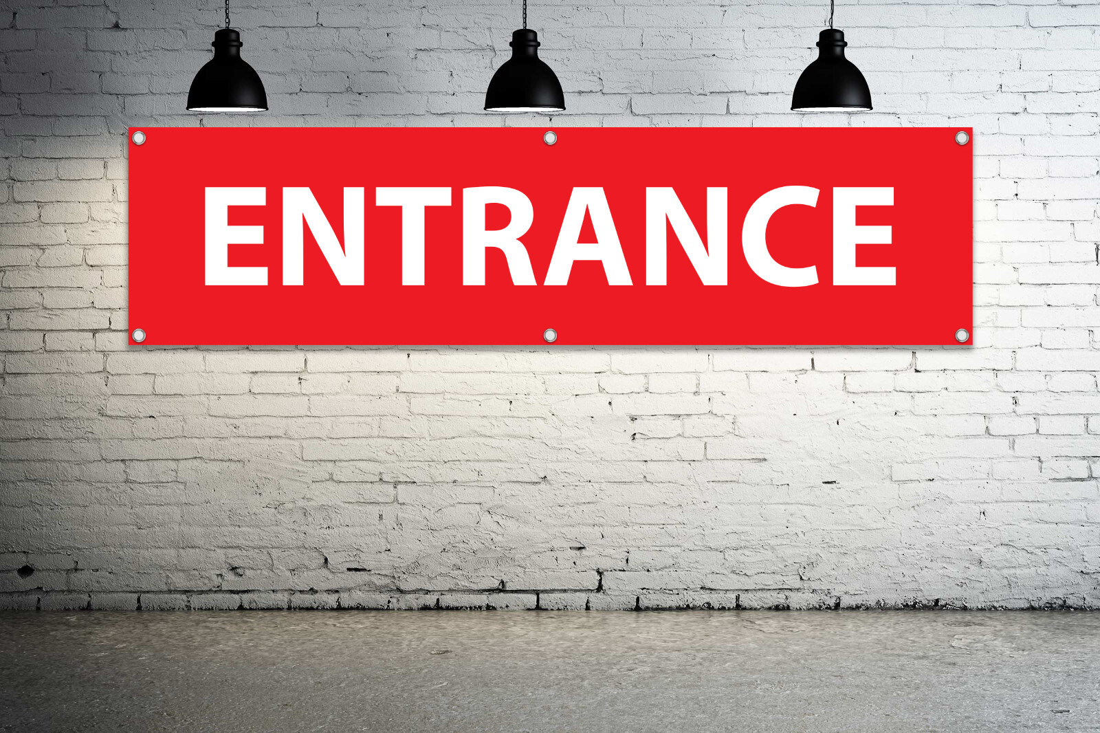 ENTRANCE Generic Vinyl Banner Sign Enter Guidance Event Signage Entrada Aviso