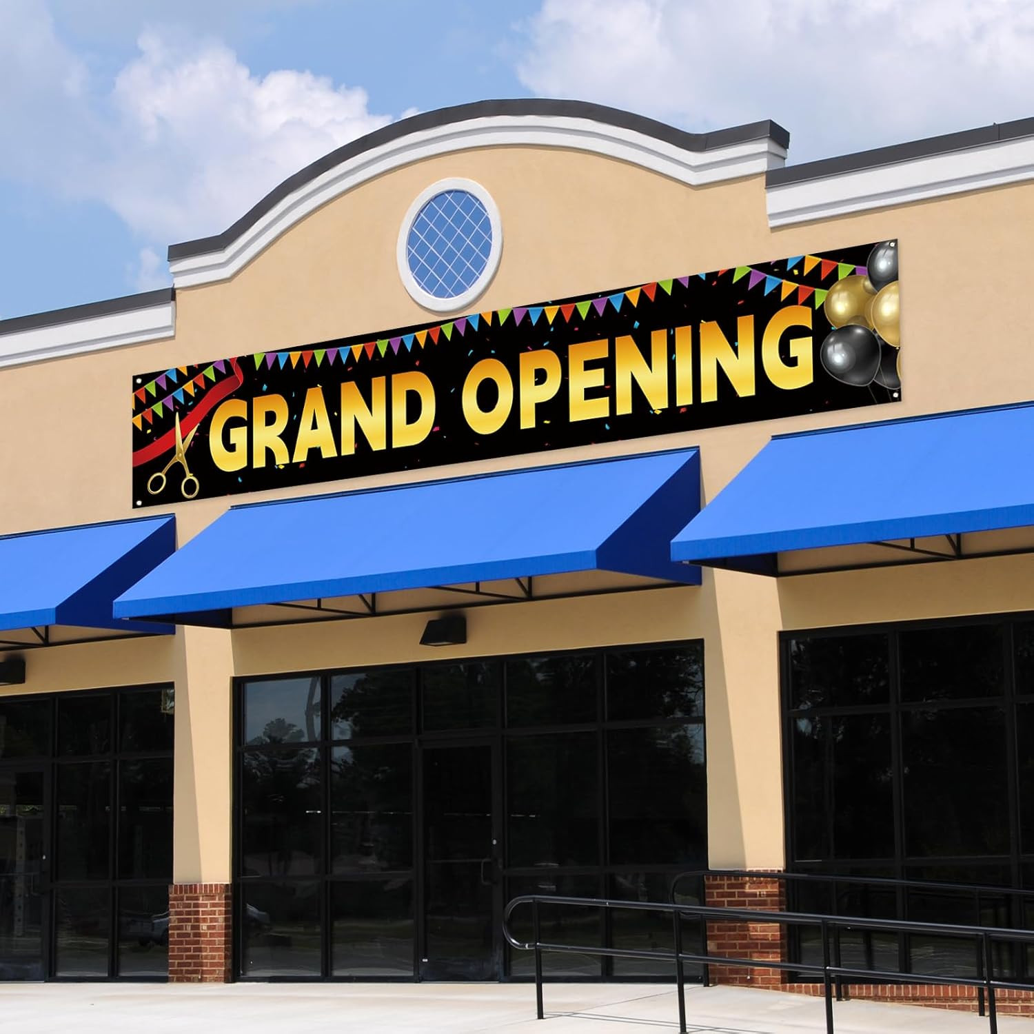 Large Grand Opening Banner for Fence Grand Opening Porch Sign Banner Now Open Si