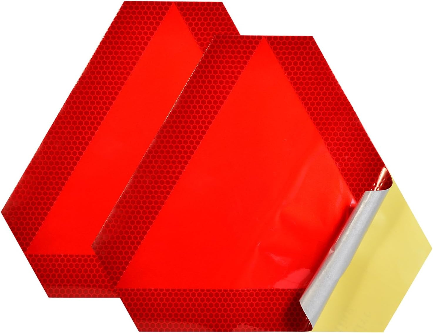 Slow Moving Vehicle Triangle Reflective Sticker Safety Sign – 2 Pack