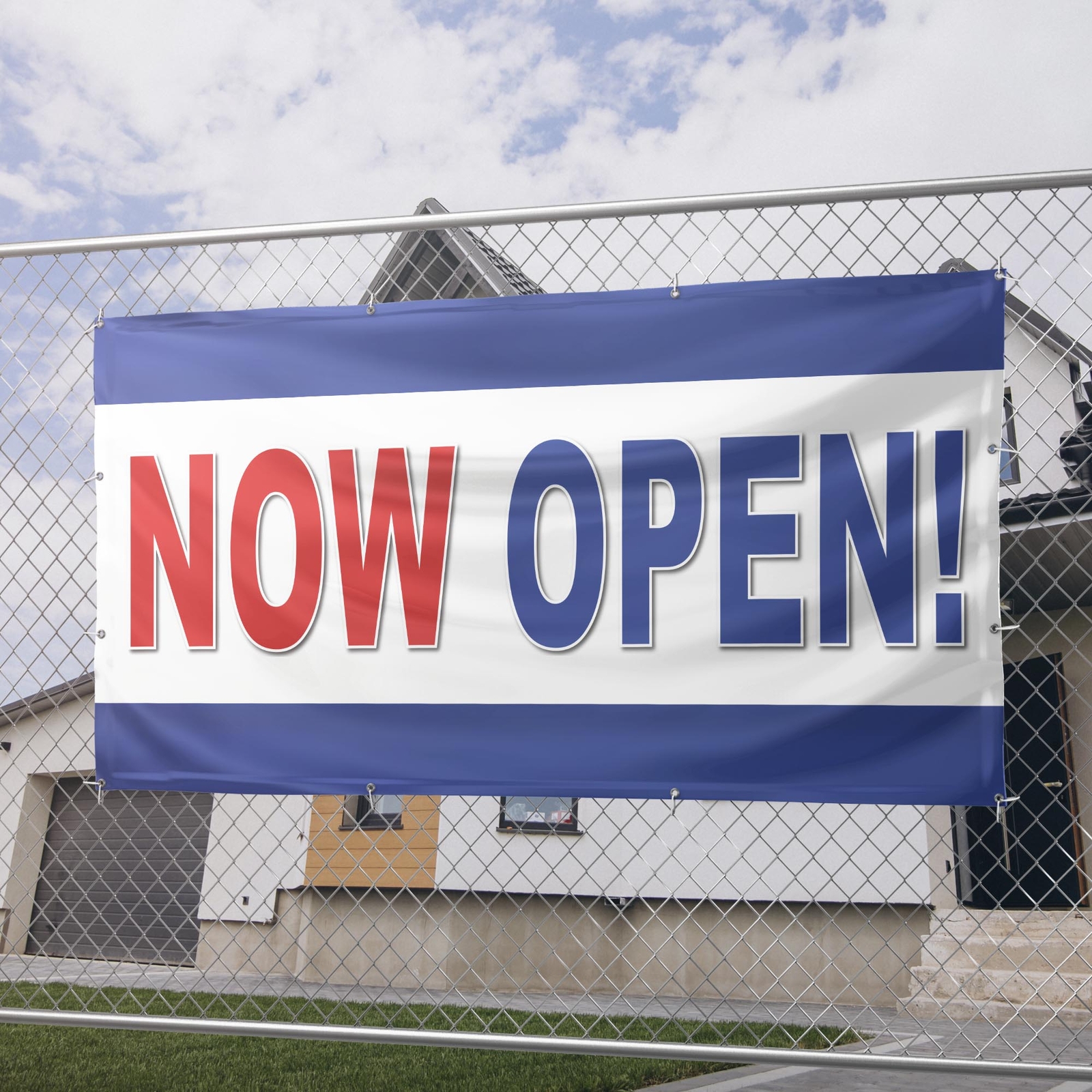 Now Open 13 oz Heavy Duty Vinyl Banner Outdoor/Indoor Now Open Sign for Business