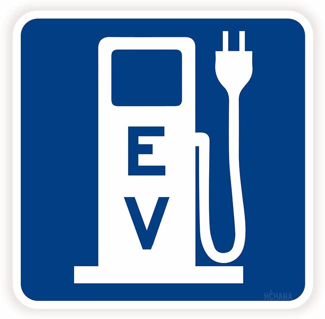 Federal Electric Vehicle EV Charging Station Stop Sign Aluminum 12×12 Inch