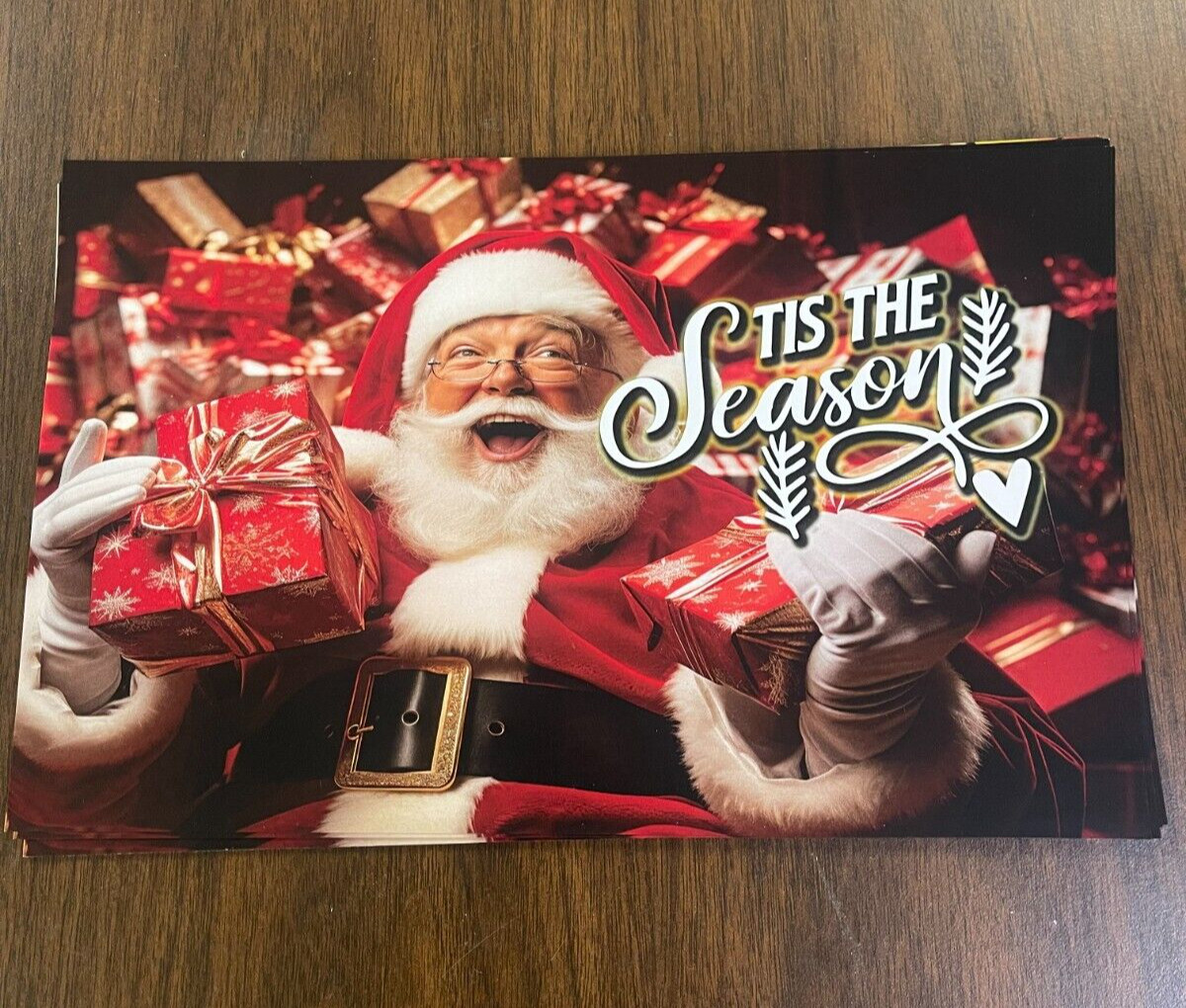 7&Prime;H x 11&Prime; W Tis the Season Retail Business Store POP Signs-10 pieces-Christmas