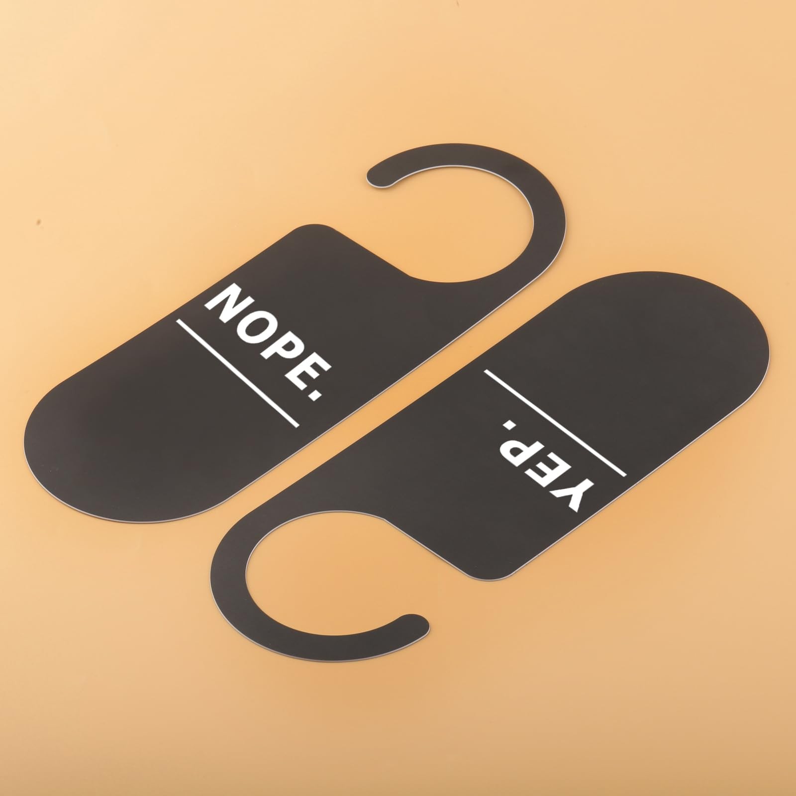 2 Pcs Nope Yep Do Not Disturb Sign Work Door Hanger Office Sign (Double Sided…