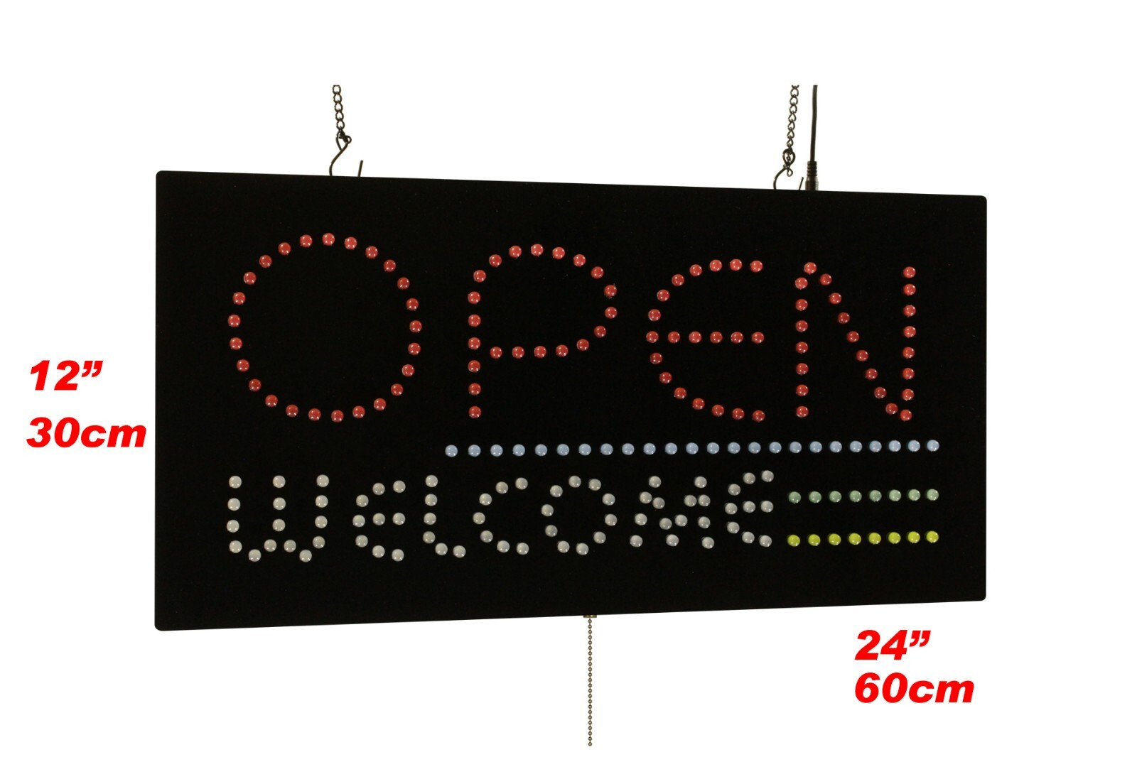 Open Welcome Sign Neon Sign LED Open Sign Store Sign Business Sign Window Sign