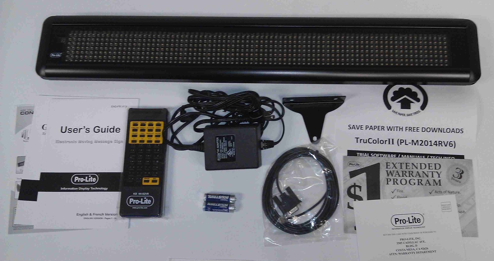 Pro-Lite *Refurb* TruColor 2 Programmable Electronic Message Sign