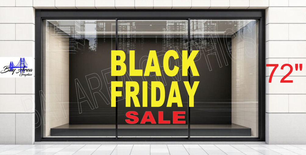 BLACK FRIDAY SALE Shop Window Decal *ORACAL 651 Vinyl Business Promotion Sign