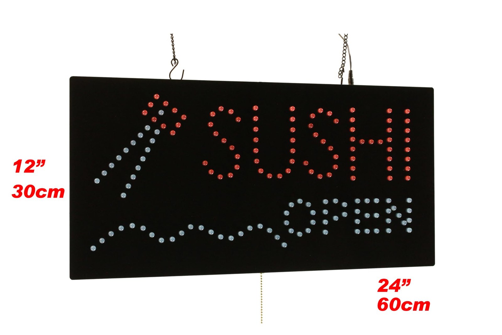 Sushi Open Sign 24X12 60X30Cm Topking Led Neon Florescent Signage Signboard