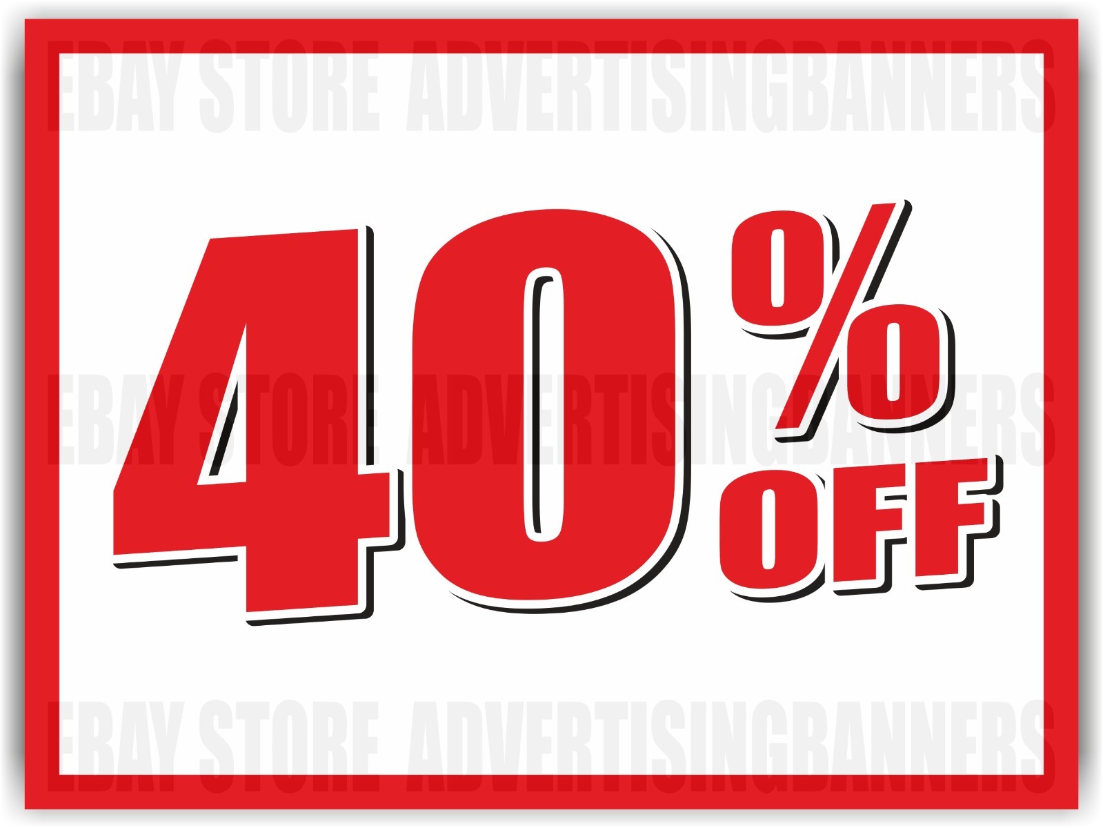 40% OFF Yard Sign with H-Stakes Lawn Sign Clearance Sale Big Discount Holiday