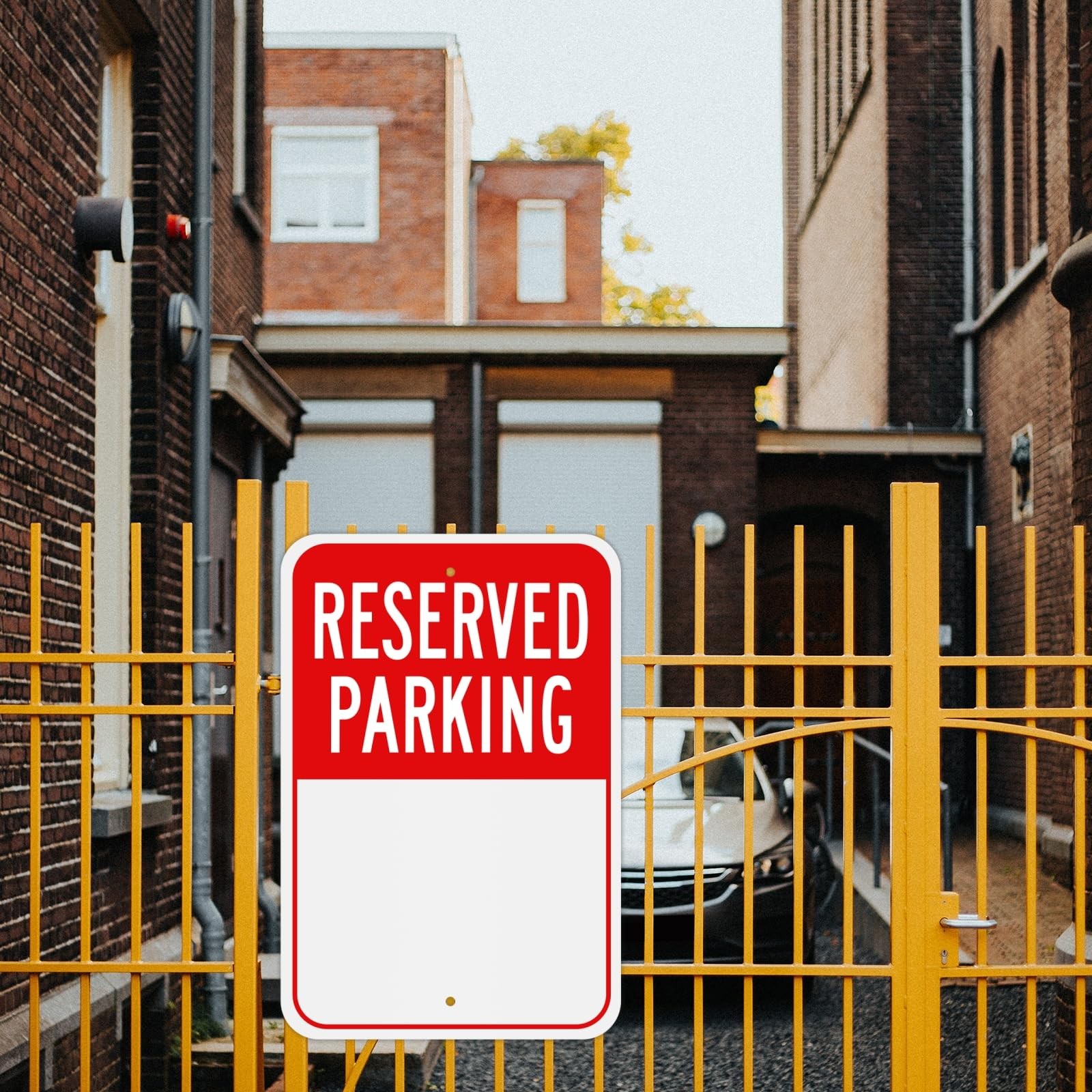 2-Pack 18×12 Inches Blank Reserved Parking Sign Rust Free Reflective Aluminum