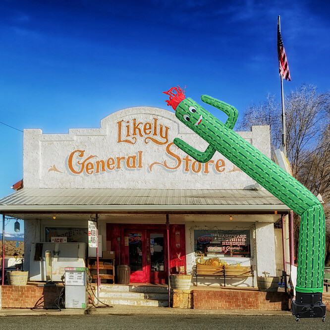 20ft cactus Inflatable Advertising Air Wind Tube Puppet Sky Wavy Man Dancer