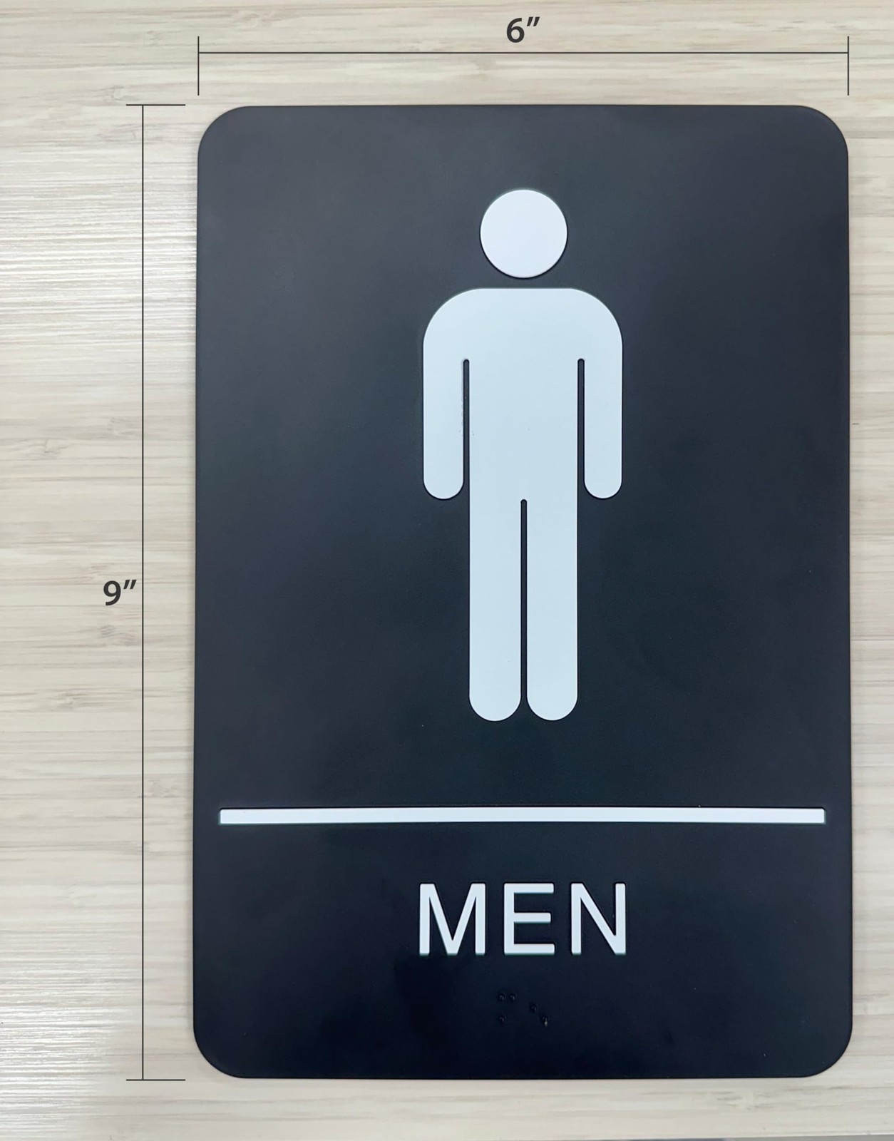 Headline Sign 9002 Mens Restroom Ada Sign Grade 2 Braille And Tactile Graphics
