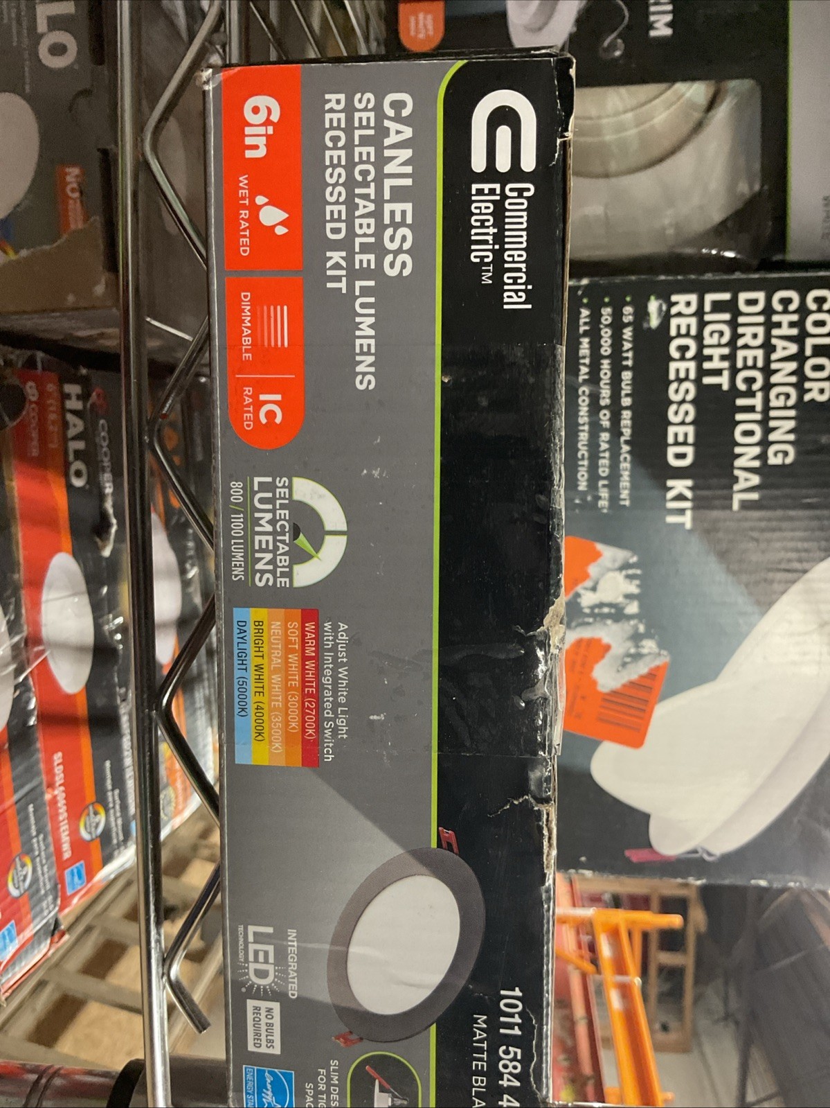 Commercial Electric 6 In COLOR MATTE BLACK CANLESS