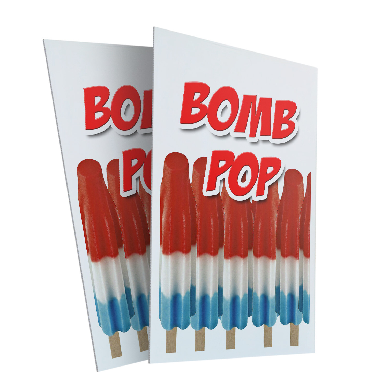 A-frame Sidewalk Bomb Pop 24&Prime; x 36&Prime; Double Sided A-Frame Sidewalk Sign