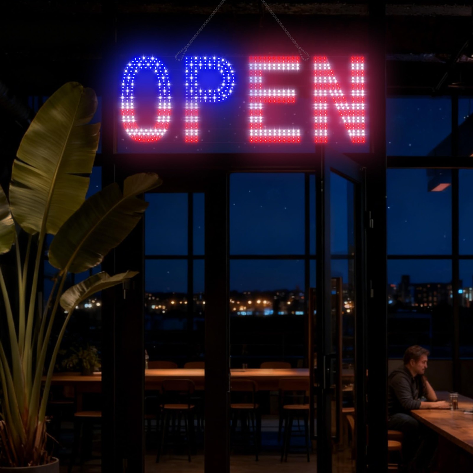 LED Open Signs for Business, exTopGoal 30&Prime;x10&Prime; Large Bright Open Sign with Re…