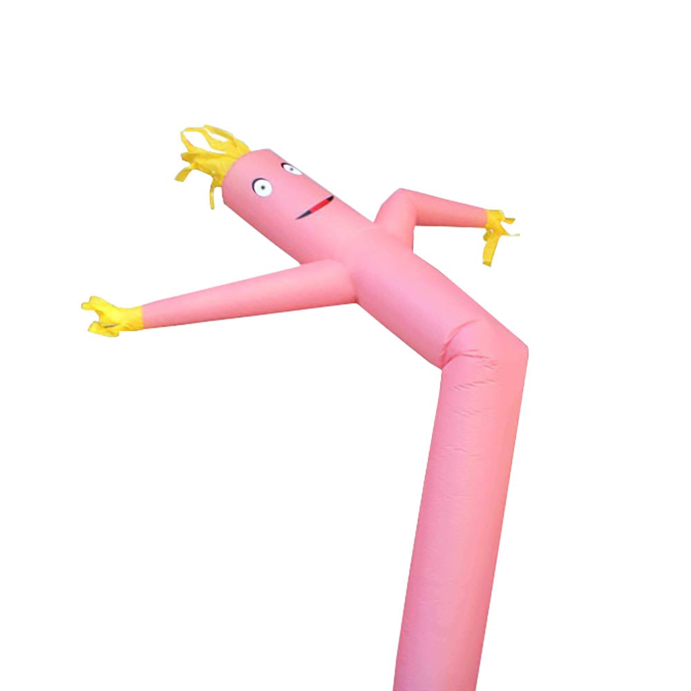 Advertising Inflatable Tube Man 12ft Blow Up Fly Guy Wavy Pink Without Blower