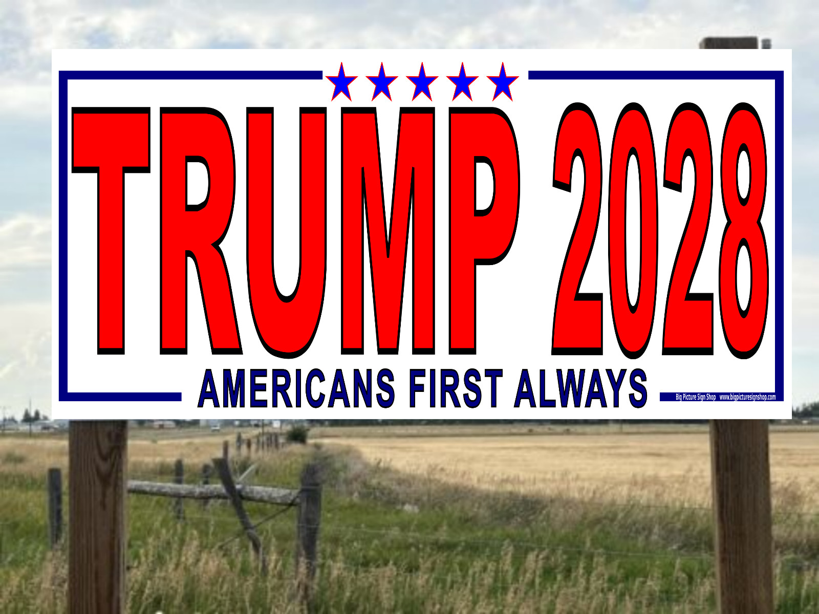 VANCE TRUMP 2028 -HUGE Banners-3 Choices Rd Wh Blu-45 Sizes-USA