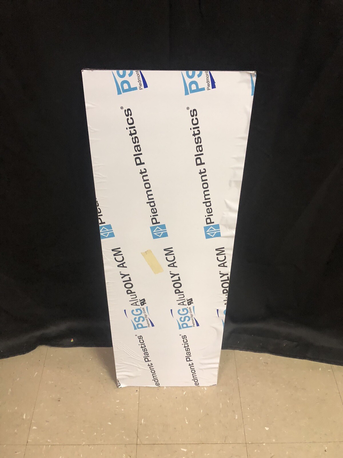 Piedmont Plastics ACM Aluminum Composite Sign Panel 12&Prime; x 36” Brushed Aluminum