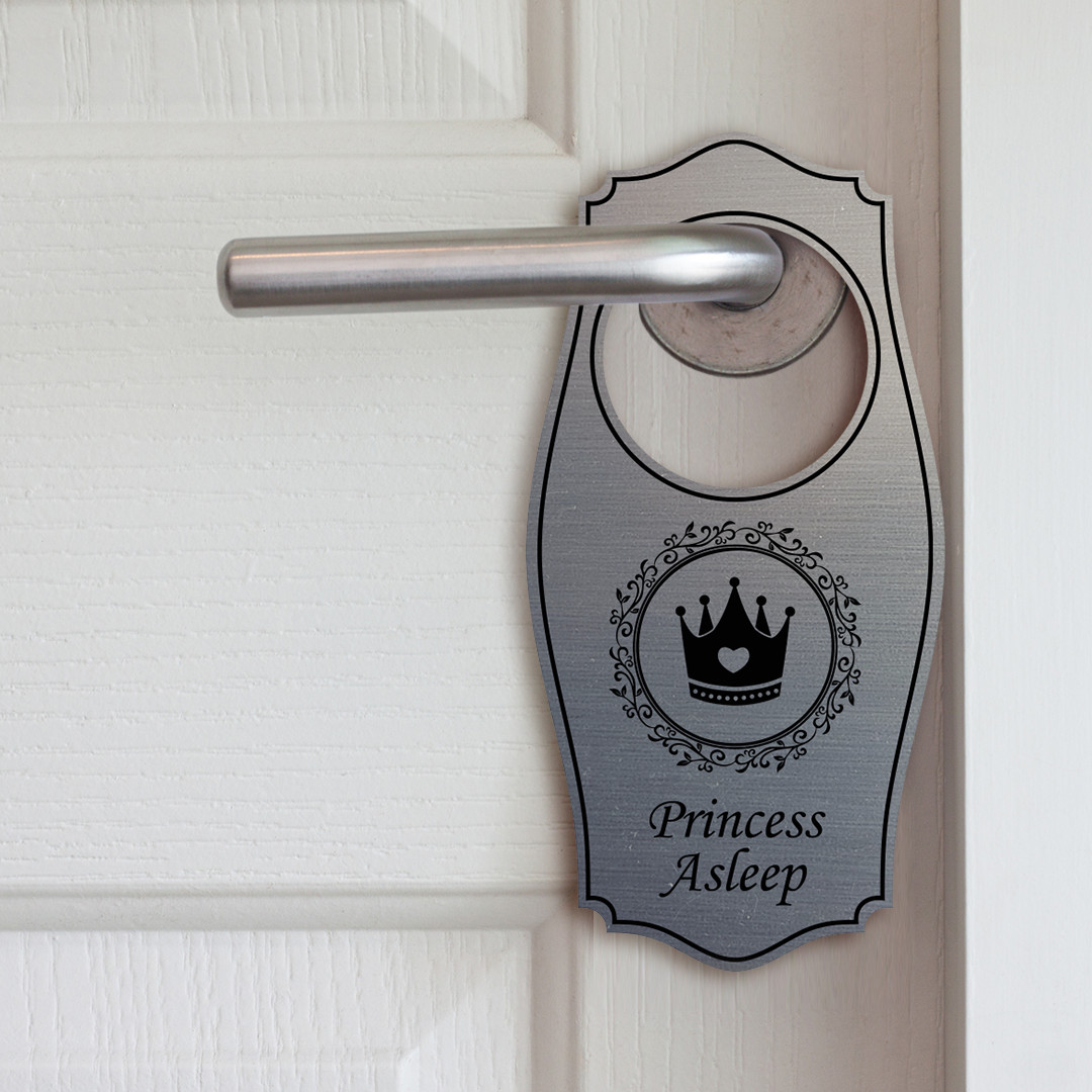 Signs ByLITA Princess Asleep Door Hanger