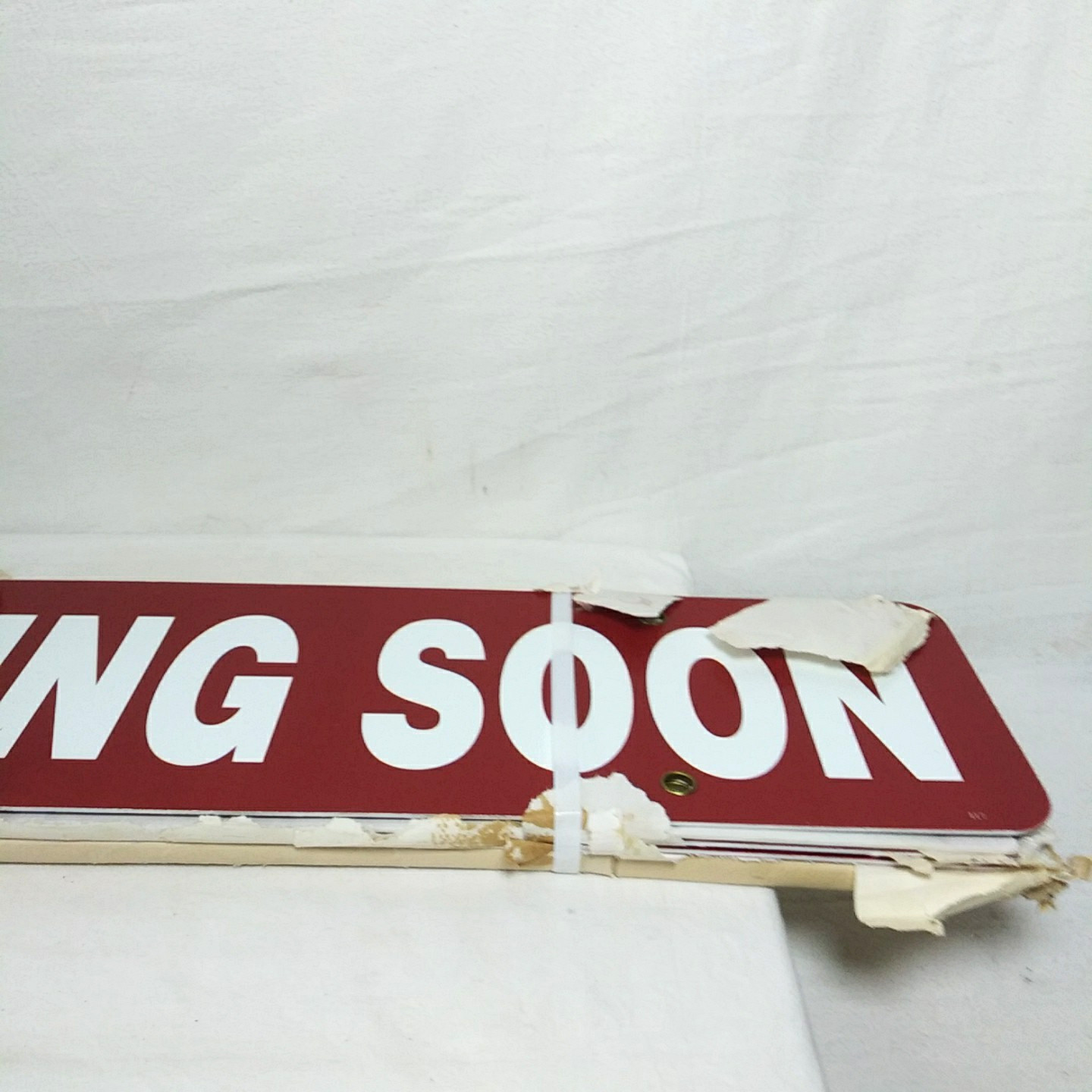 8 Real Estate Rider Sign Coming Soon 6X24 Weather Fade Proof Sign Metal Grommets
