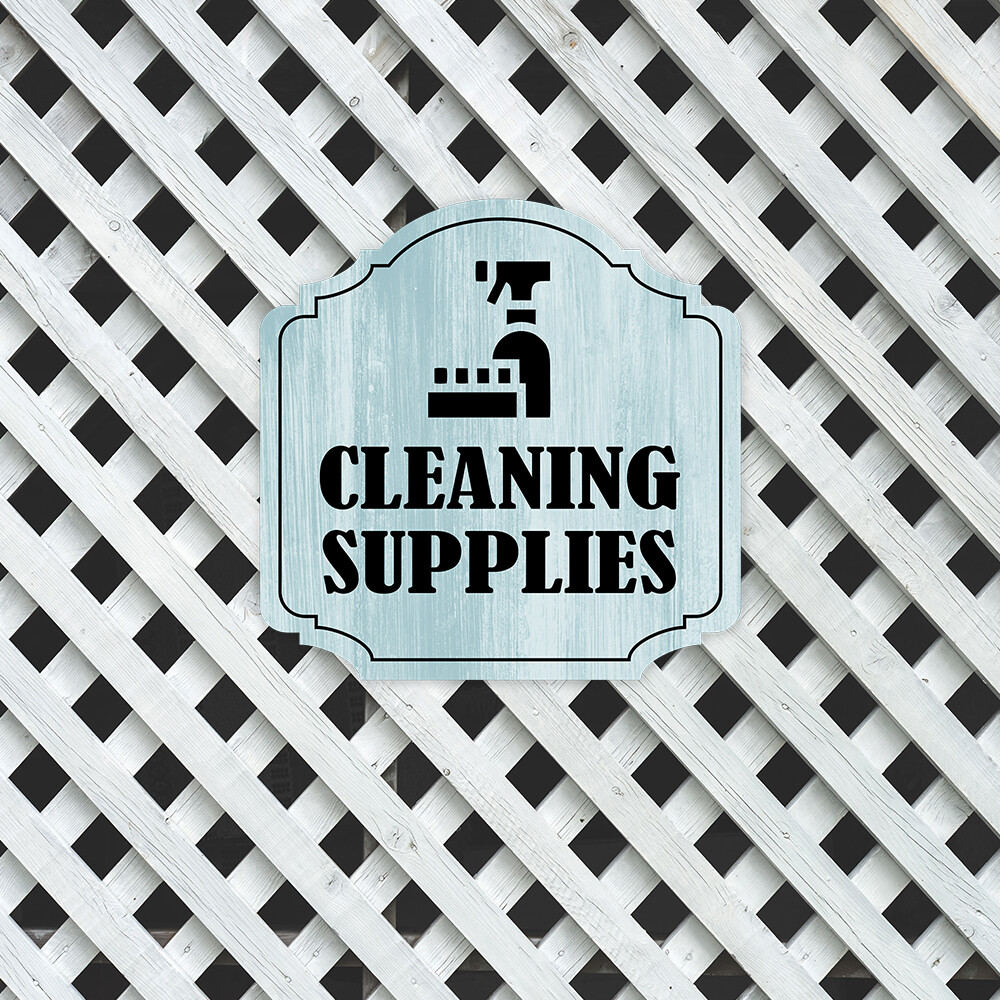 Heritage Plus Cleaning Supplies Wall or Door Sign | Business Workplace Signage