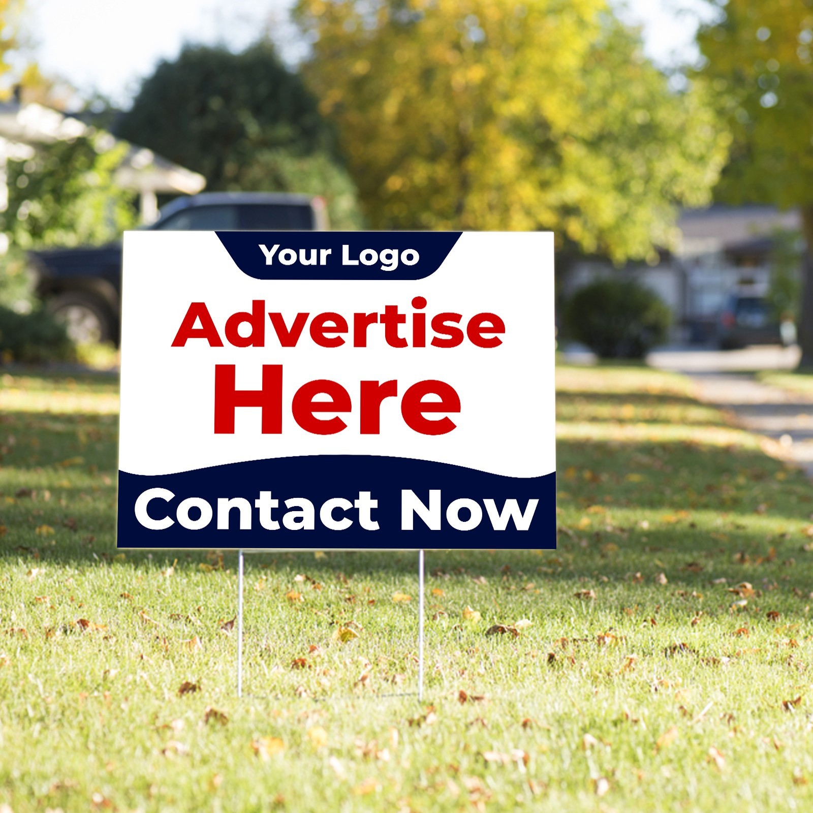Custom Yard Sign | 24&Prime;x18&Prime; | 4mm White Coroplast | H-Stake