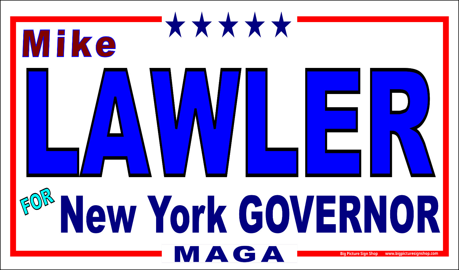 Mike LAWLER for NEW YORK GOVERNOR – Banners -LARGE -Fast Shipping -USA MADE -30