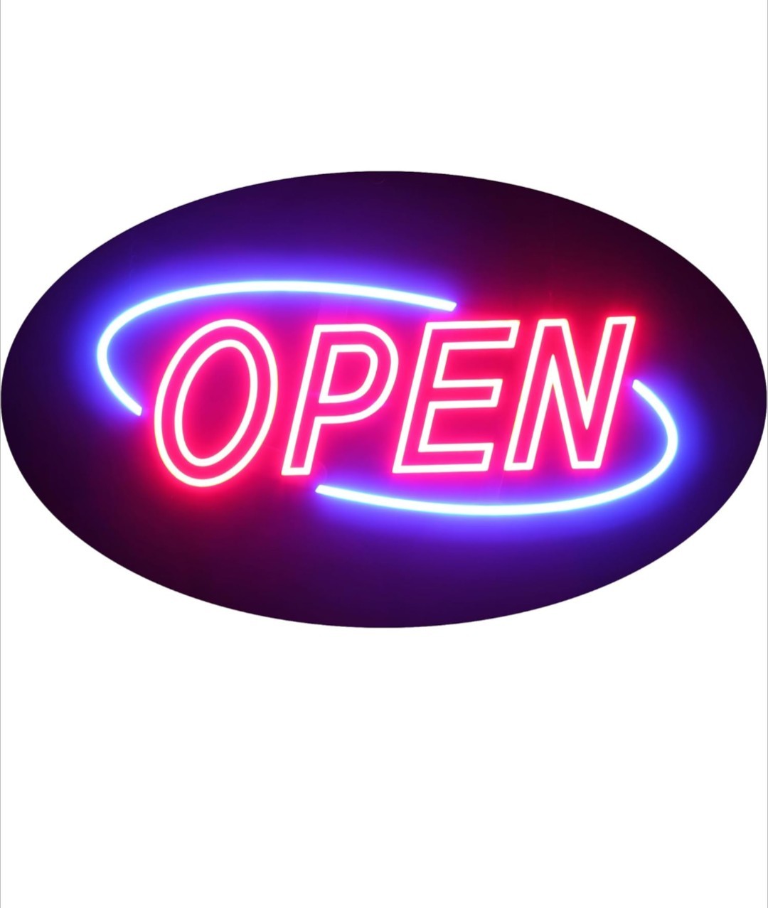 Optiva Open Signs | Neon Open Sign Look, LED Lights | 12 Eye-Catching Animations