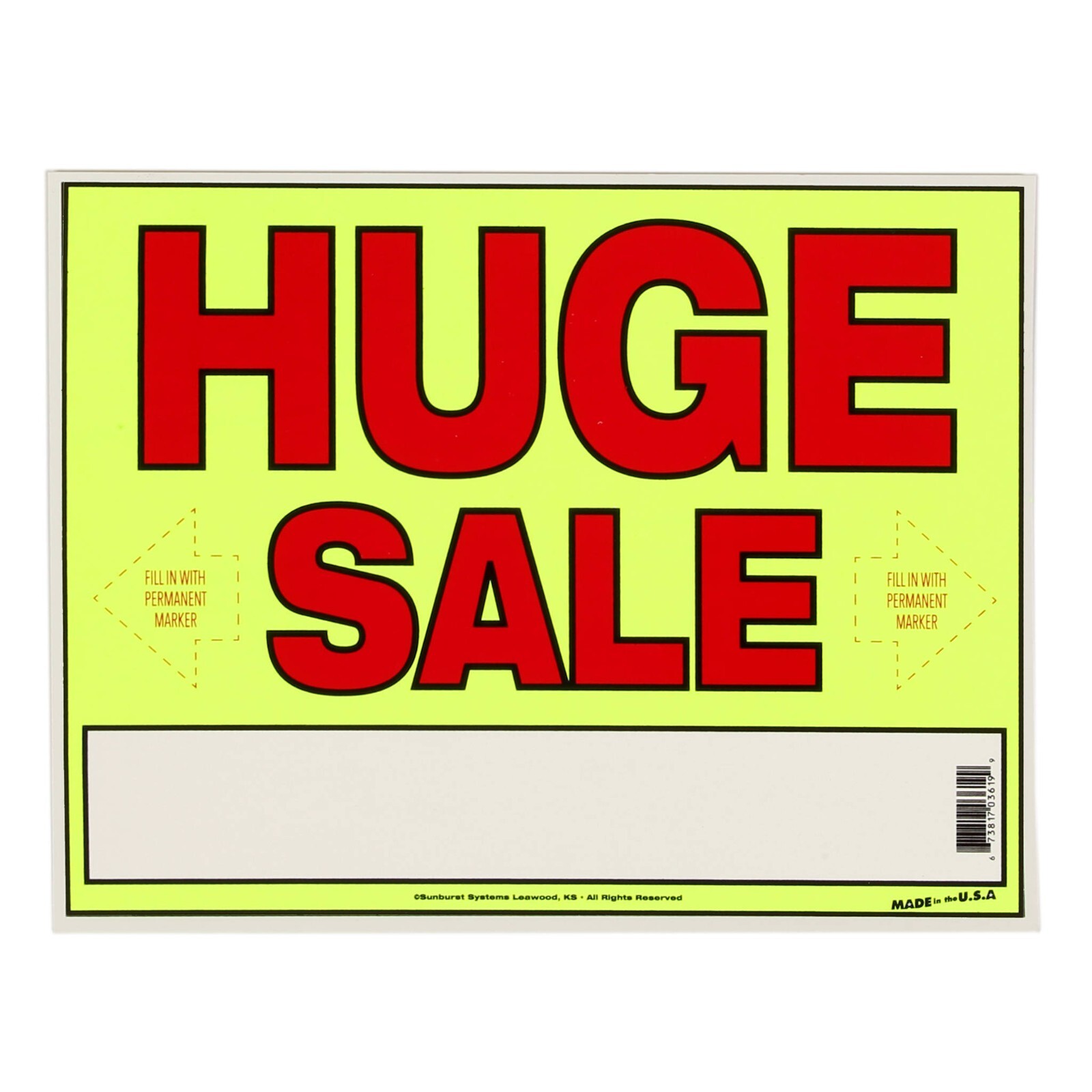 Huge Sale Kit: 3 YARD SIGNS, 600 pre-PRICED STICKERS, 15 LARGE. PRICE LABELS 