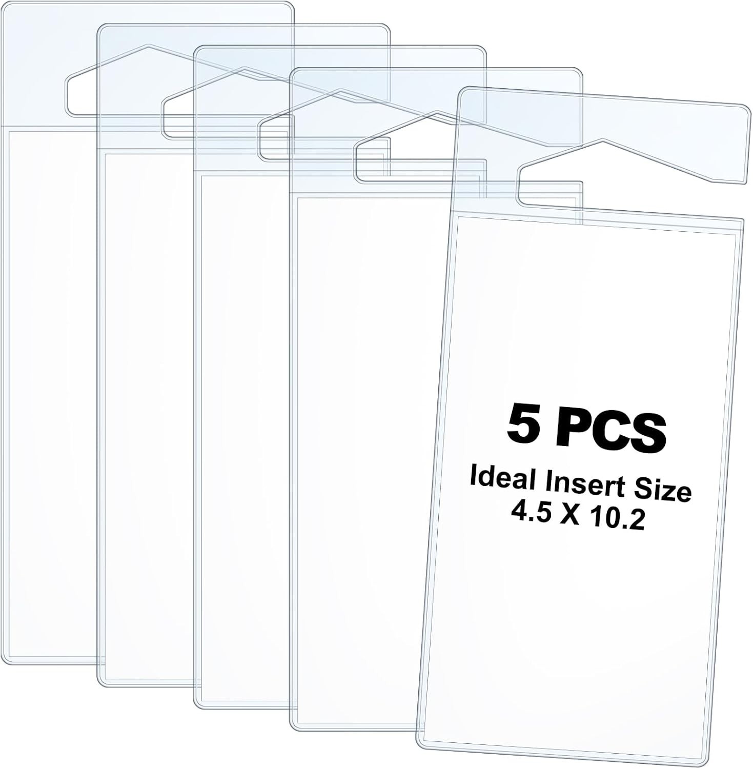 5 Pcs Handicap Placard Holder 4.5 x 10.2 Inch Disabled Parking Permit Holder for