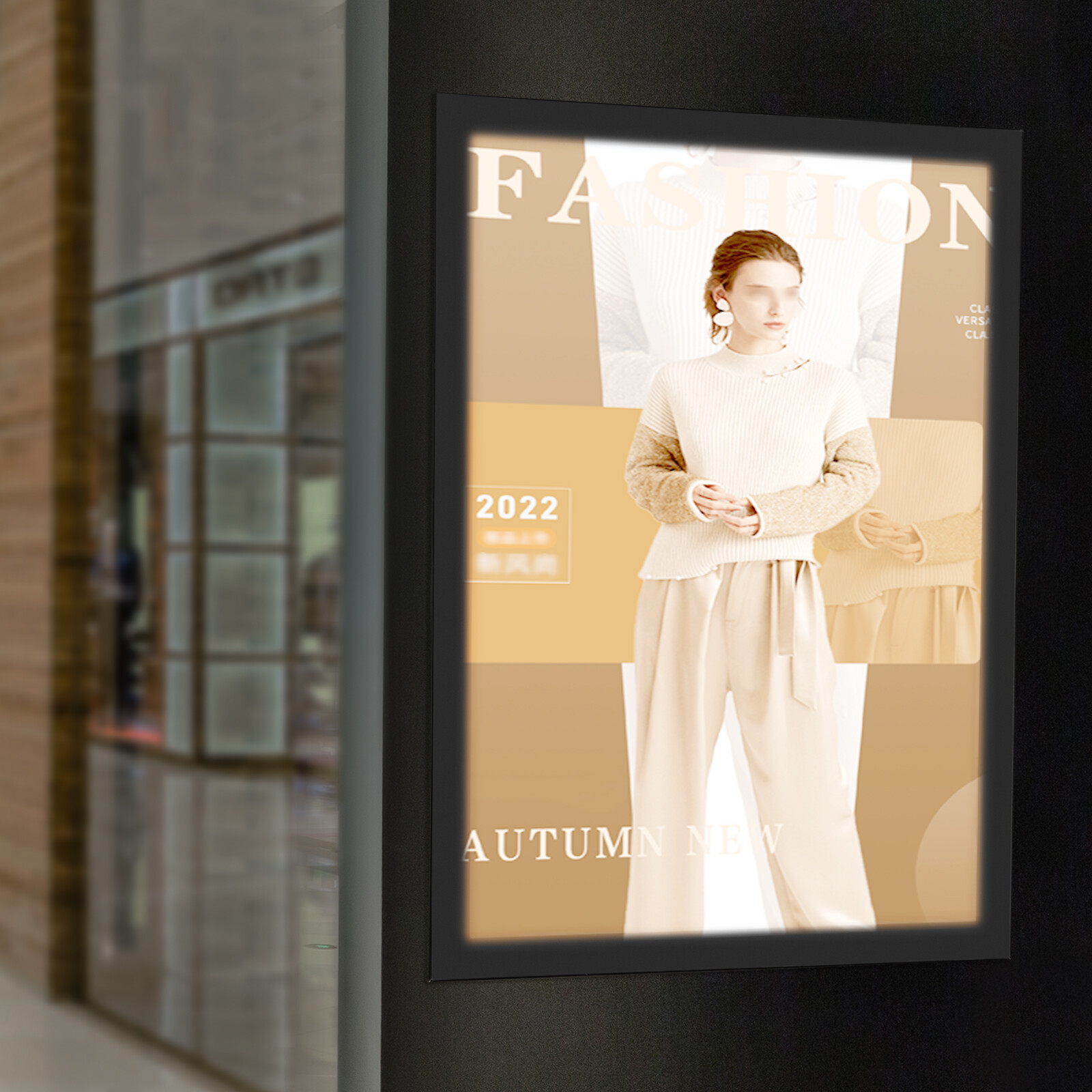 Movie Poster Frame LED Light Box Art Picture Advertising Display Sign Frame 12W