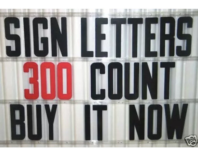 8 inch Flexible Plastic Outdoor Portable Marquee Sign Letters