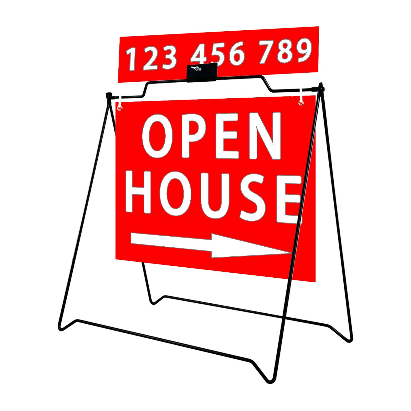 10 UNIT Outdoor BLACK A-Frame Sign for Open House Sign Real Estate Realtors